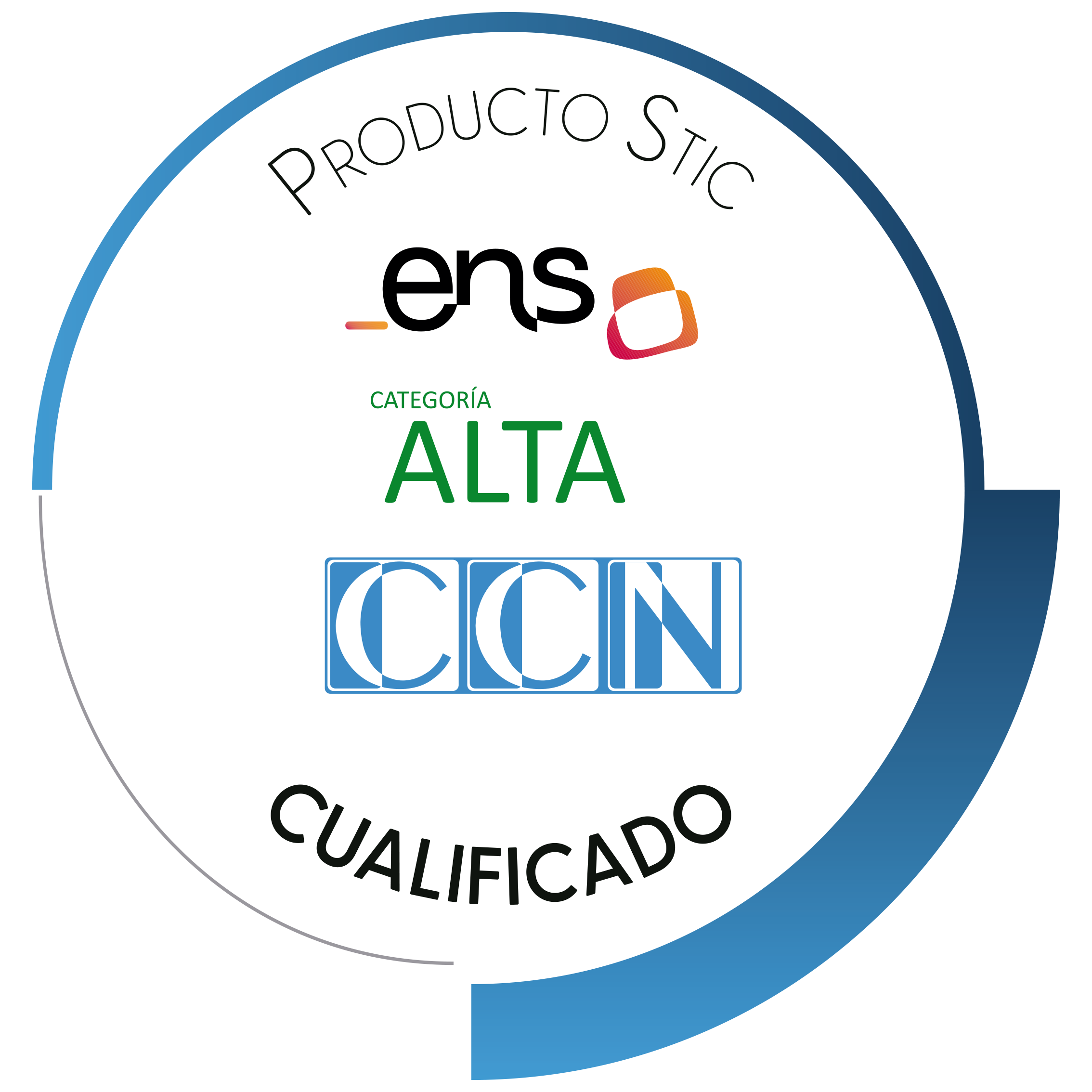 Descargar logo Productocualificado ENS categoría ALTA